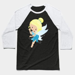 Cute Fairy, Magic Fairy, Forest Fairy, Blonde Hair Baseball T-Shirt